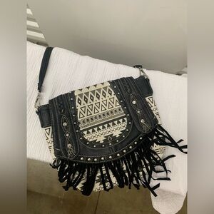 Boho Fringe Tribal Cross Body Bag